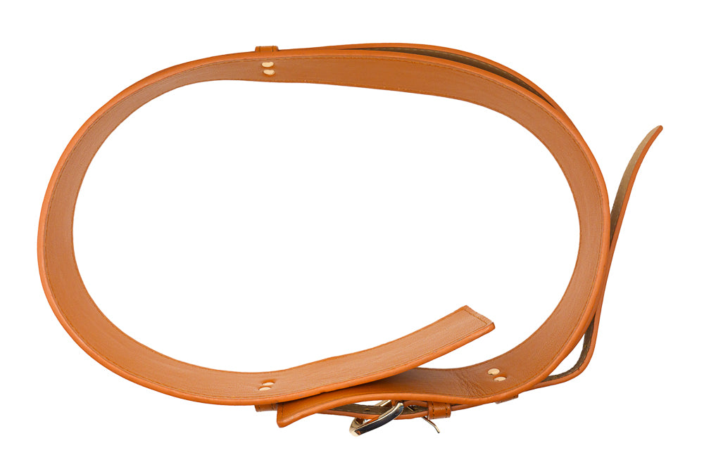 Cassie Classic Slim Belt with Gold Buckle