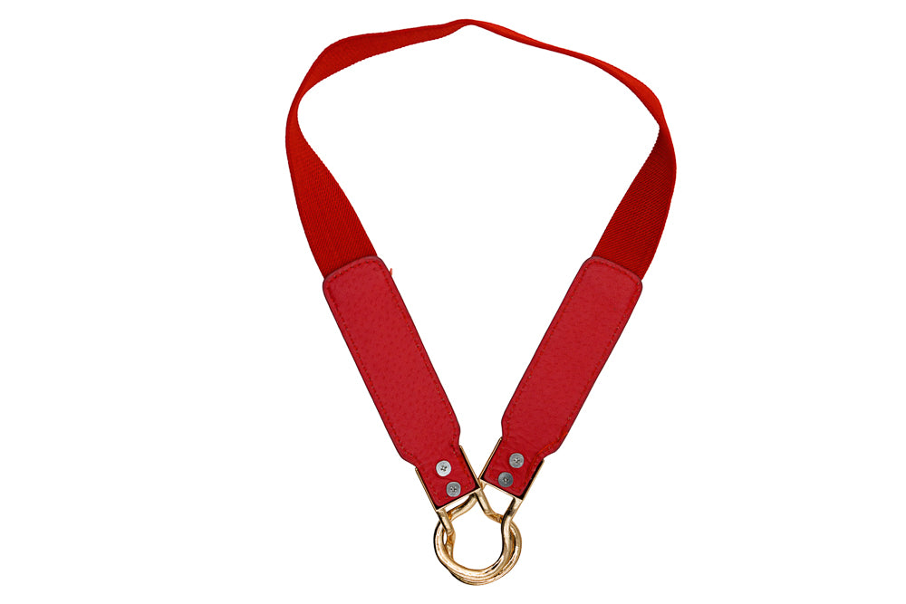 Karen Red Belt With Gold Knot