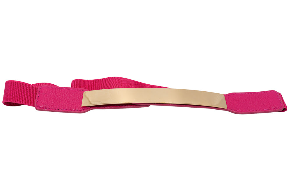 Coleen Hot Pink Elastic Waist Belt