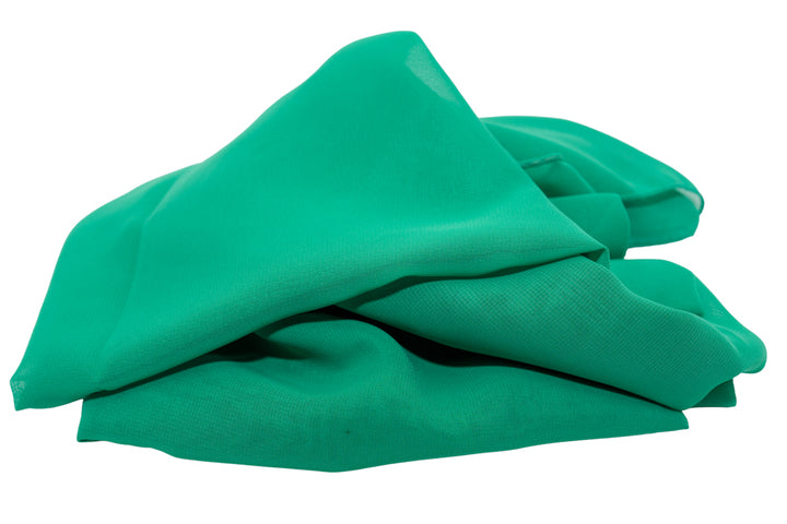 Kelly Green Chiffon Pashmina Scarf