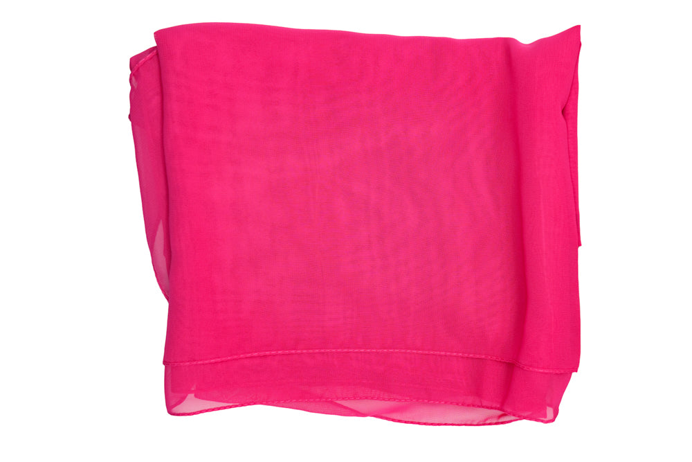 Fuchsia Pink Chiffon Pashmina Scarf