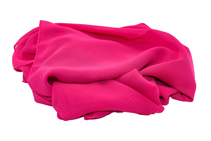Fuchsia Pink Chiffon Pashmina Scarf