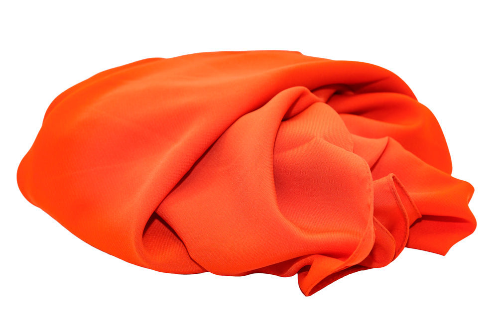 Vibrant Orange Chiffon Pashmina Scarf