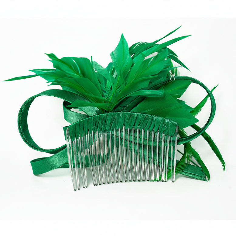 Green Feathered Headpiece