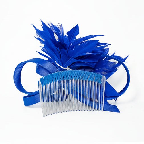 Cobalt Blue FeatherHeadpiece