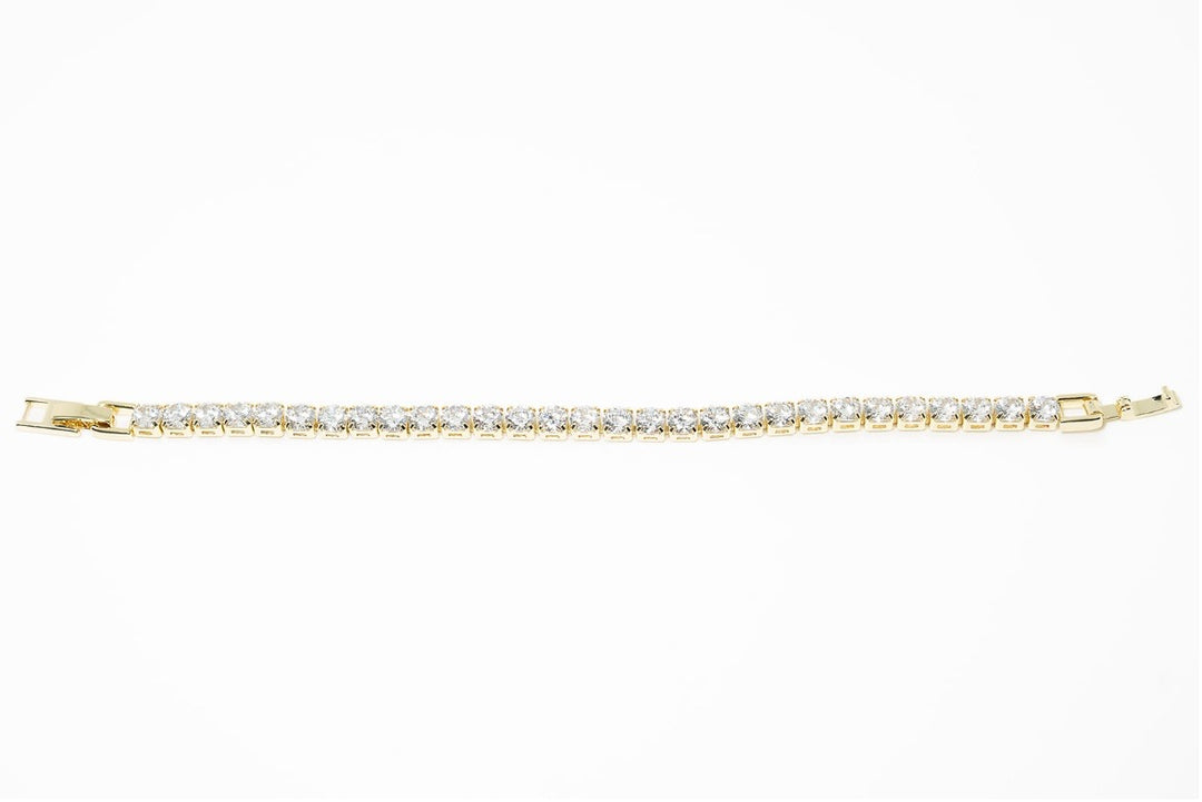 Gold Diamond Tennis Bracelet