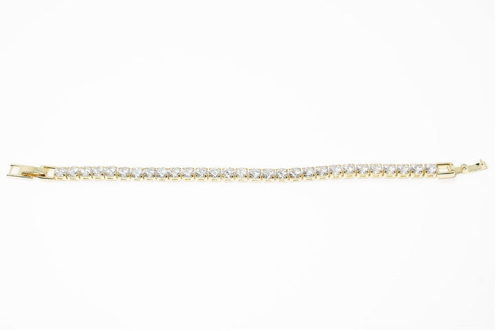Gold Diamond Tennis Bracelet