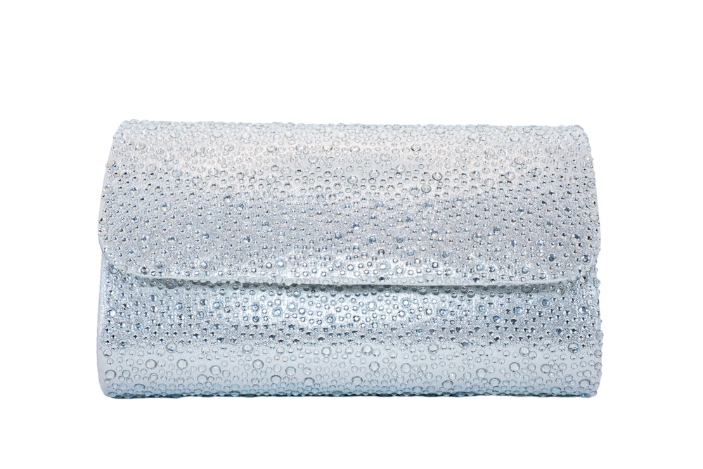 Dee Silver Diamante Handbag