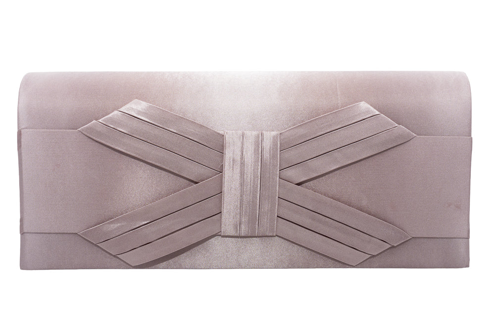 Fiona Satin Nude Occasion Clutch Bag
