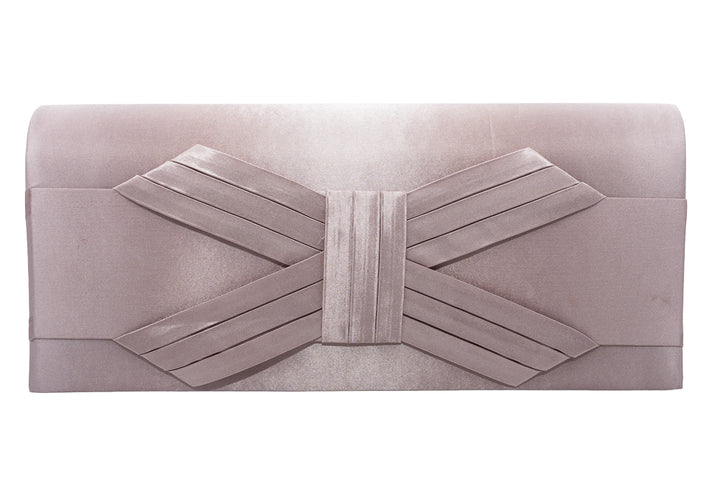 Fiona Satin Nude Occasion Clutch Bag