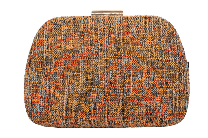 Matching Set Brown Bag and Orange Pashmina Bundle