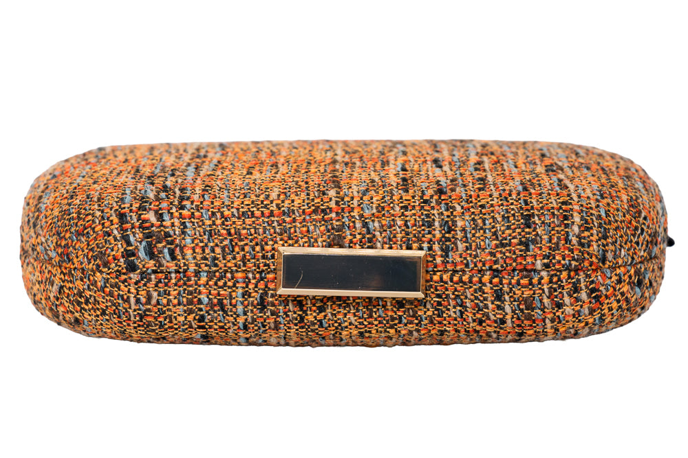 Matching Set Brown Bag and Orange Pashmina Bundle