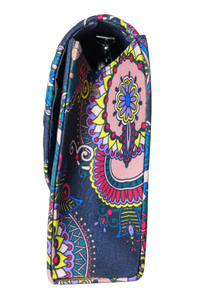 Matching Set Pattern Print Bag and Red Pashmina Bundle