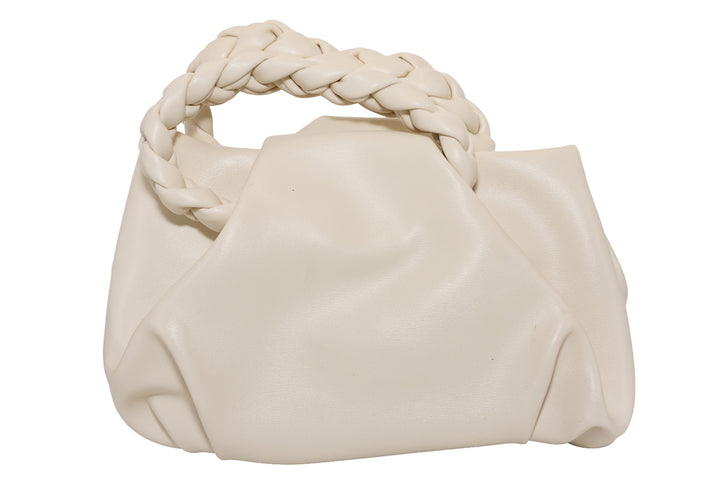 Polly Cream Plait Handle Handbag