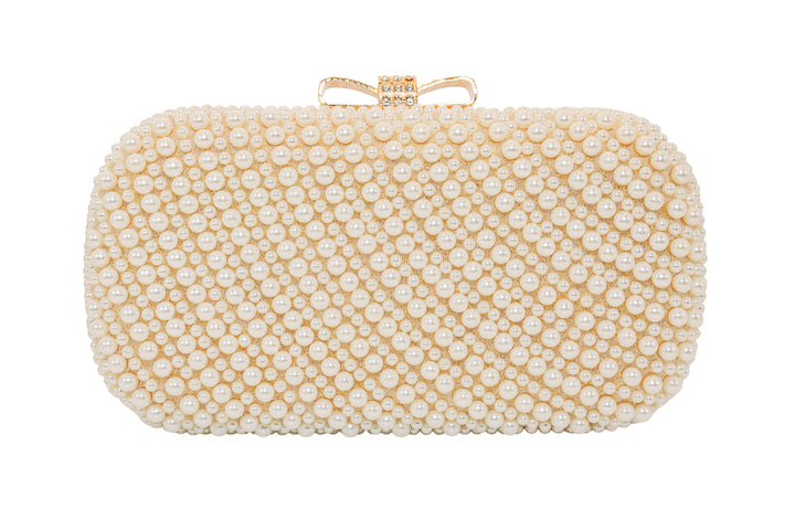 Florence Luxe Pearl Evening Clutch Bag