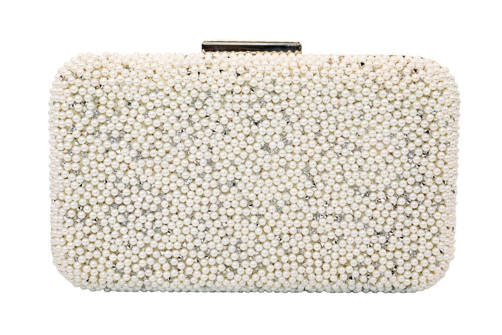 Eve Luxury pearl evening clutch handbag