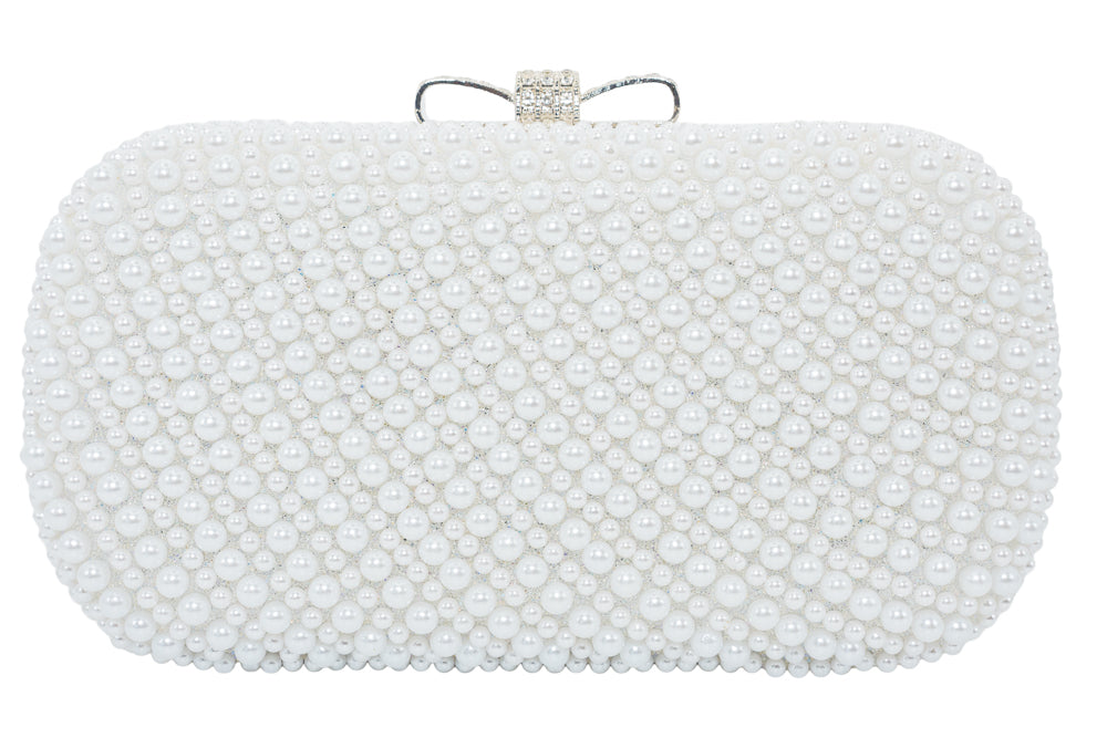 Florence White Pearl Handbag