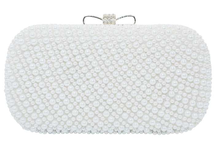 Florence White Pearl Handbag