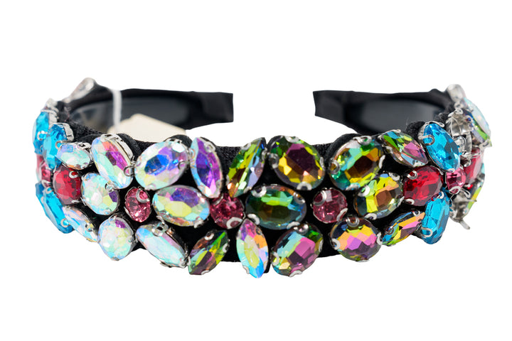 Rachael Rainbow Crystal Statement Hairband