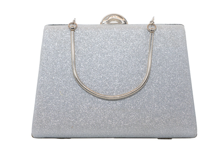 Lola Silver Glitter Handbag