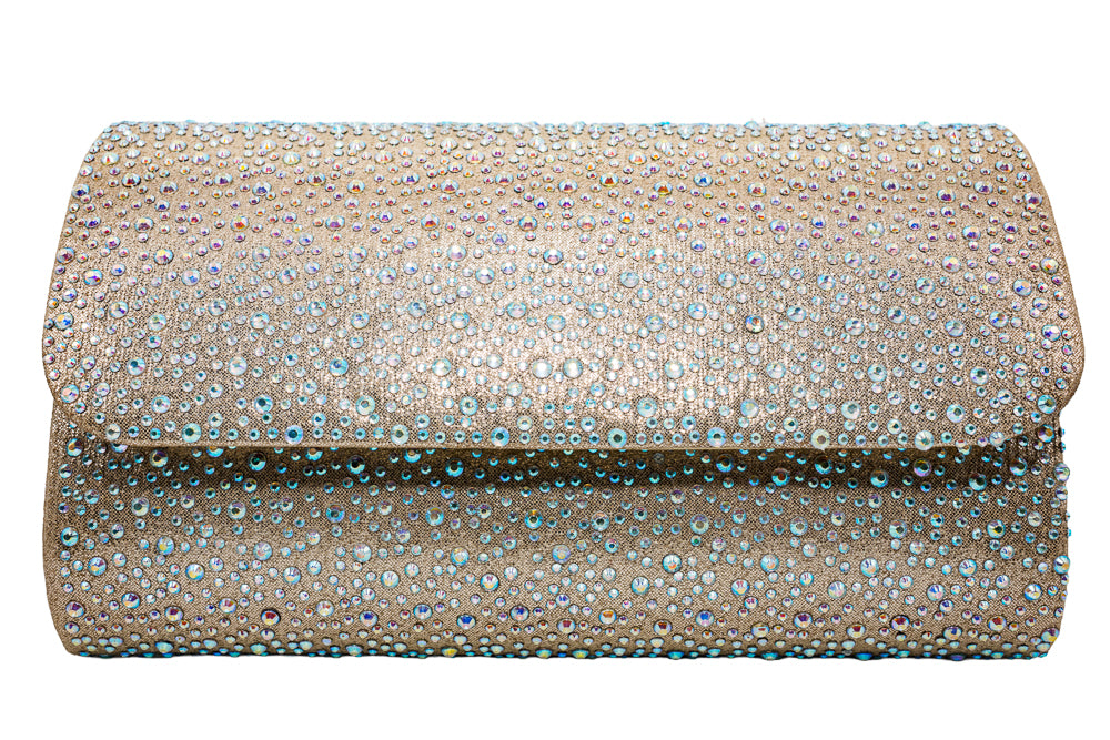 Dee Gold AB Stone Clutch Bag