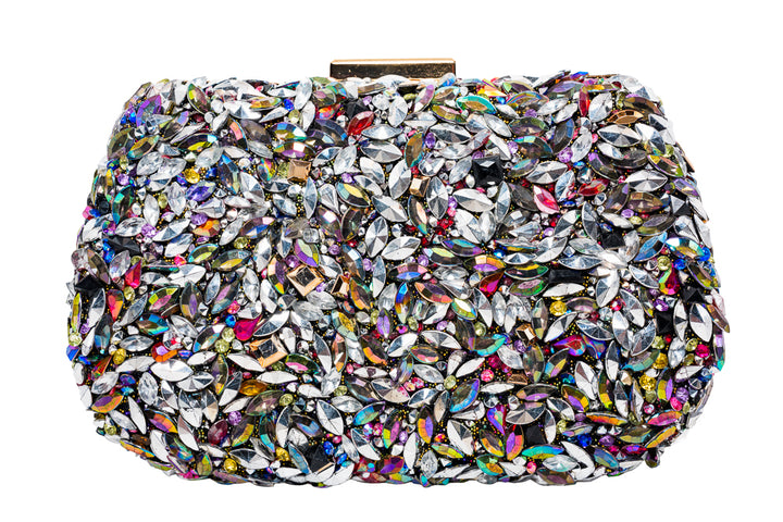 Millie Multicolour Crystal Clutch Bag