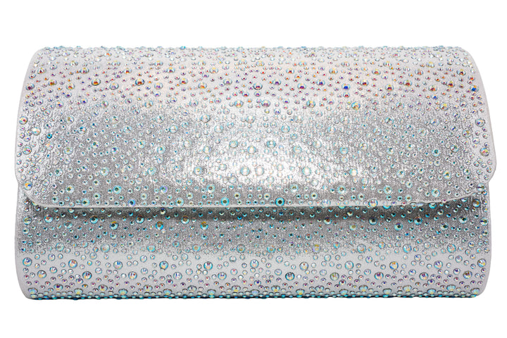 Dee Silver AB Stone Clutch Bag