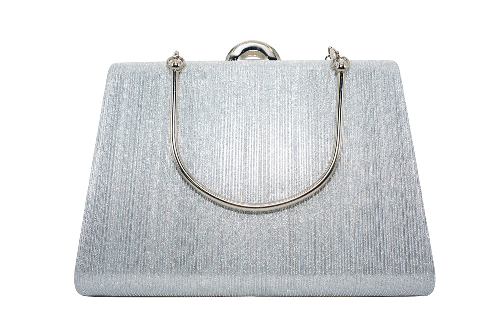 Lola Silver Shimmer Evening Handbag