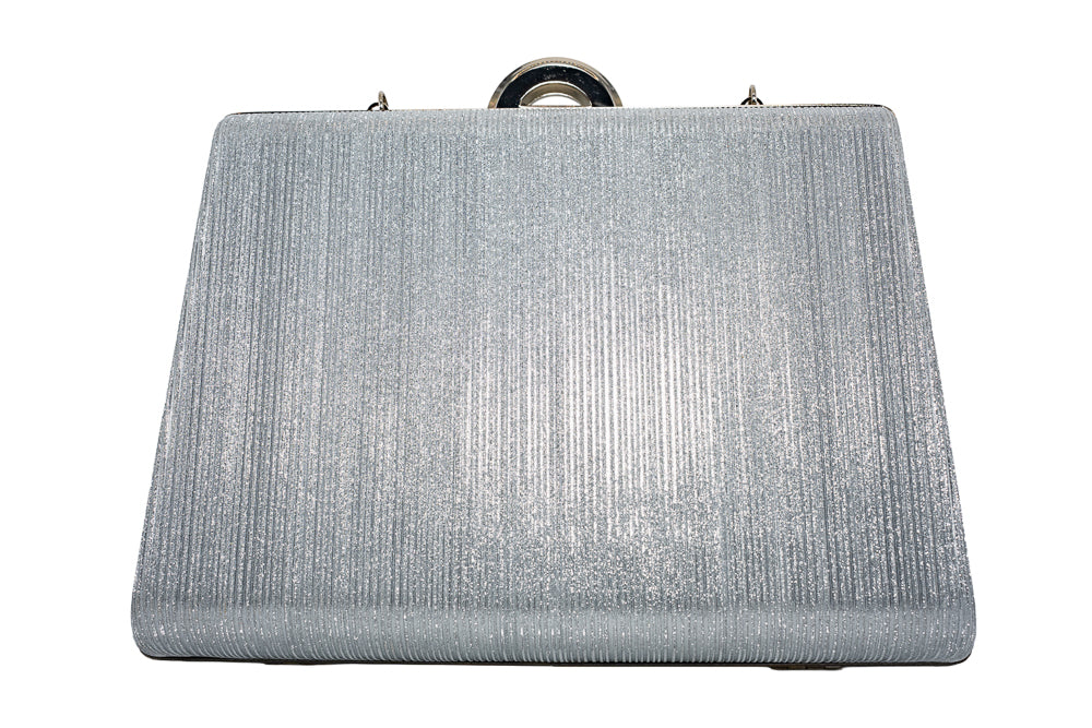 Lola Silver Shimmer Evening Handbag