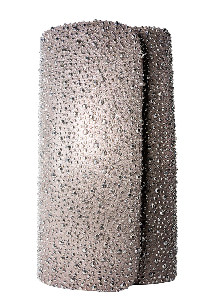 Dee Grey Stone Embellished Clutch Bag