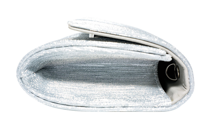 Sienna Silver Shimmer Clutch Bag