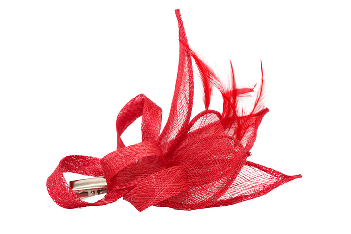 Rosie Red Occasion Bundle – Matching Fascinator, Handbag & Chiffon Pashmina Set