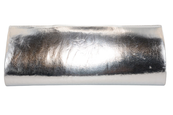 Maggie Metallic Silver Evening Clutch Handbag