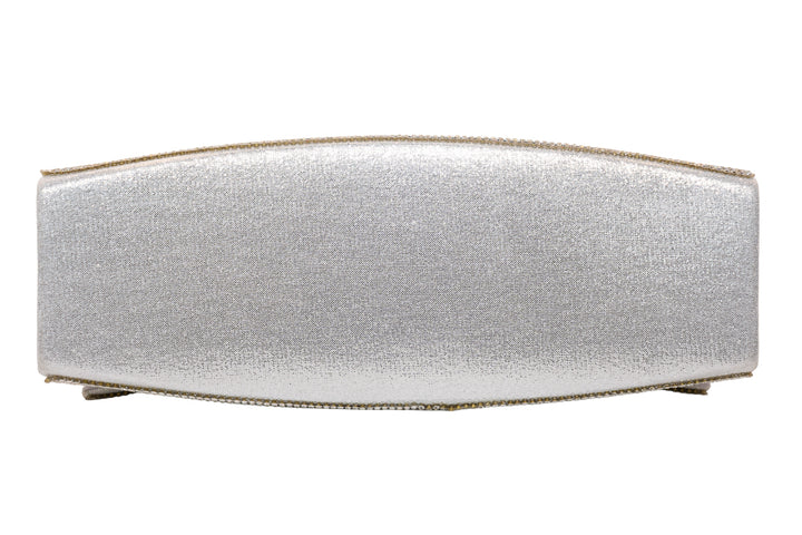 Lorrie Diamante Silver Handbag