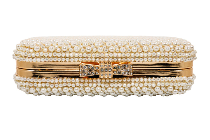 Florence Luxe Pearl Evening Clutch Bag