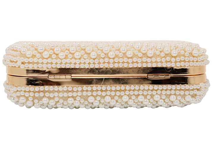 Florence Luxe Pearl Evening Clutch Bag