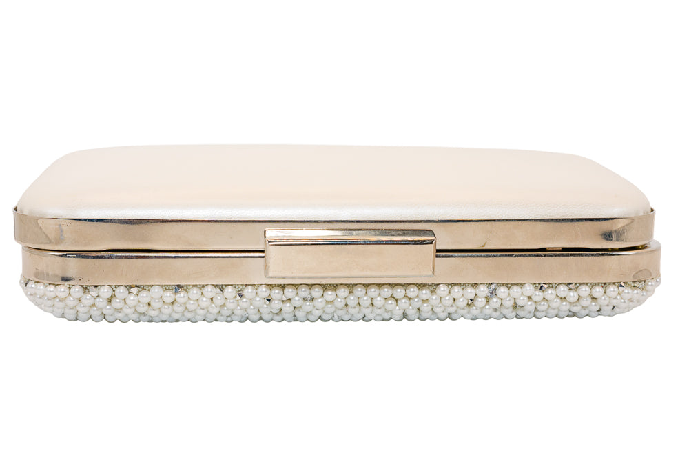 Eve Luxury pearl evening clutch handbag