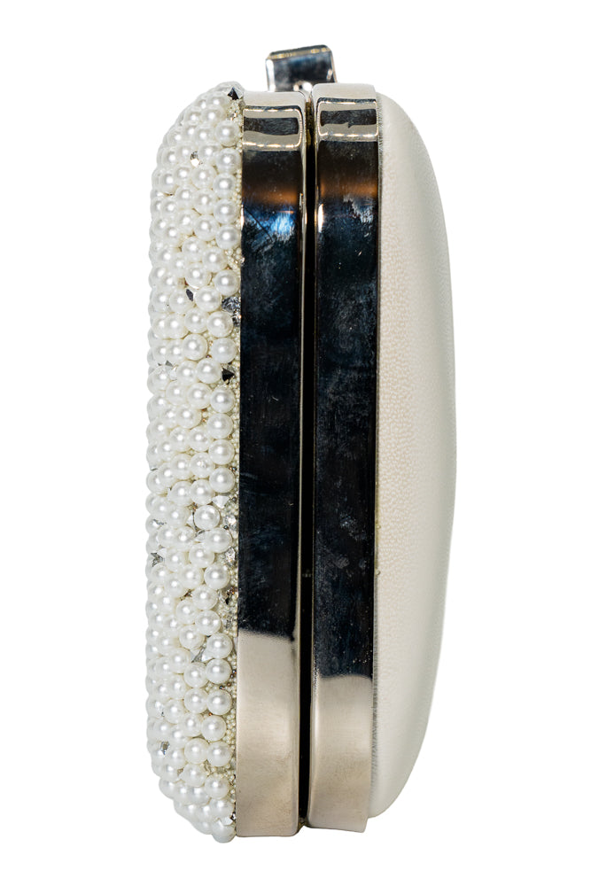 Eve Luxury pearl evening clutch handbag