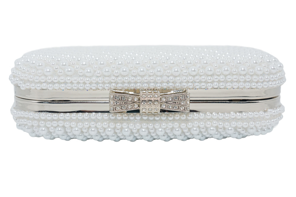Florence White Pearl Handbag