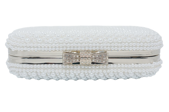 Florence White Pearl Handbag
