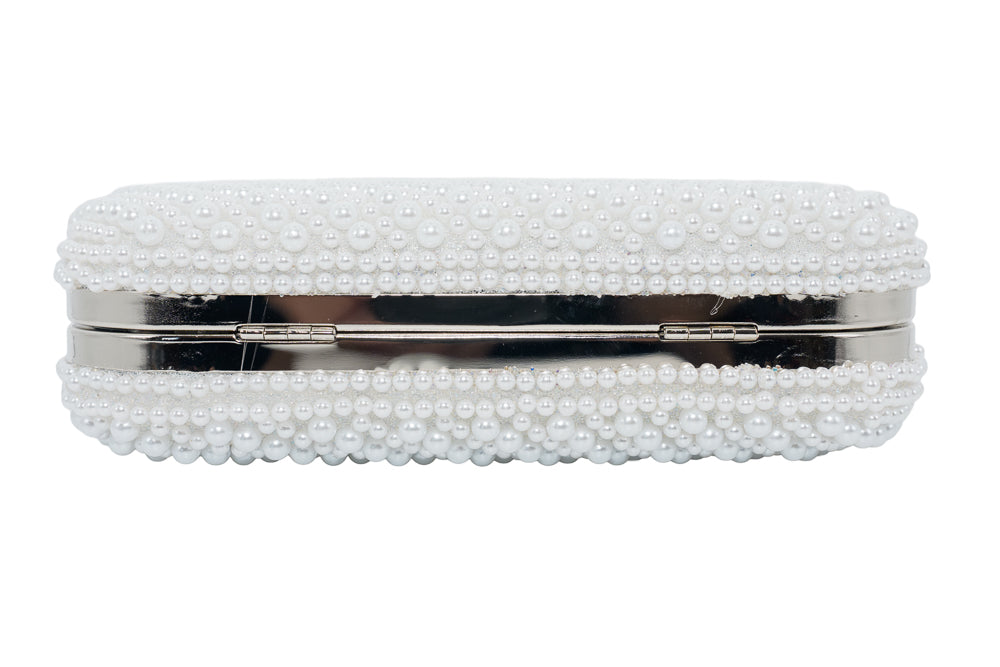 Florence White Pearl Handbag