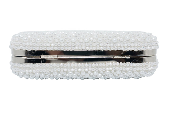 Florence White Pearl Handbag