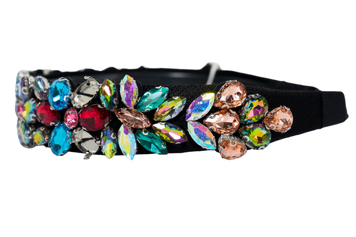 Rachael Rainbow Crystal Statement Hairband