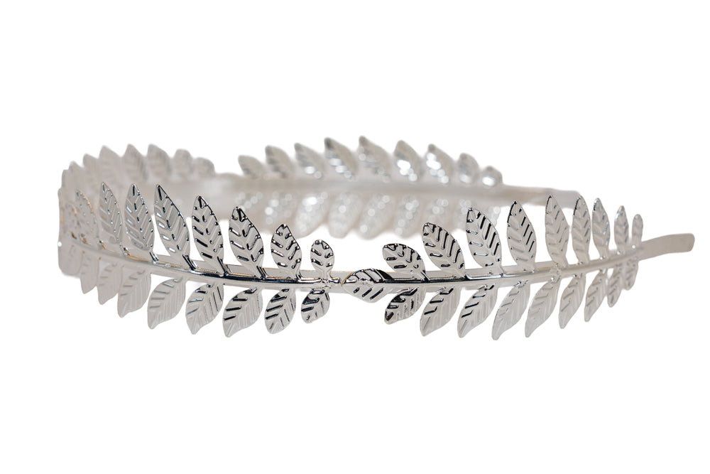Laurel Silver Leaf Headband