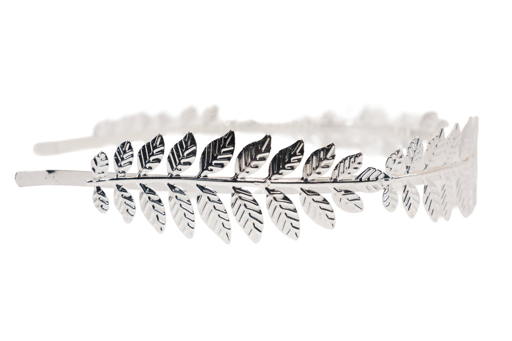 Laurel Silver Leaf Headband