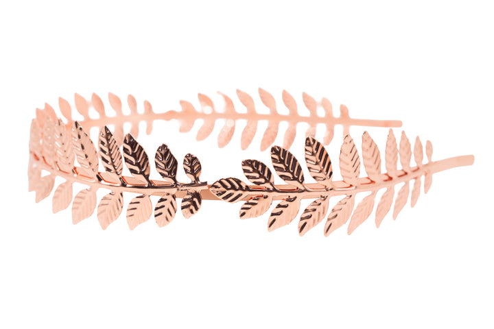 Laurel Rose Gold Leaf Hairband