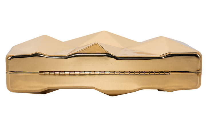 Lisa Gold Geometric Clutch Bag