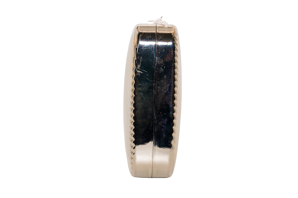 Gia Gold Metallic Evening Clutch Bag