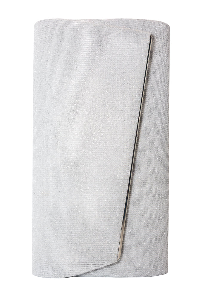 Silver Glitter Clutch Bag