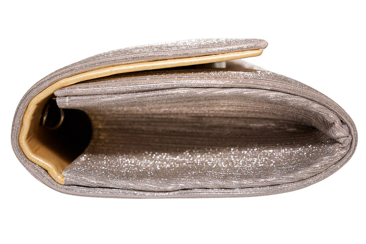 Sienna Rose Gold Shimmer Clutch Bag